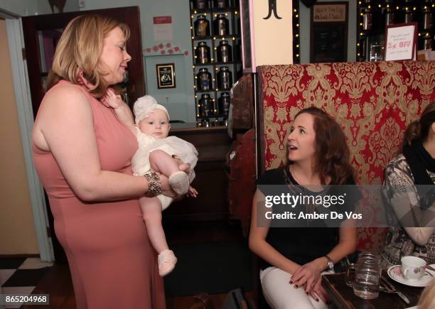 Susan Arndy, Lela Arndt and Kate Shanahan attend a Fall Afternoon Tea Party on October 22, 2017 in New York City.