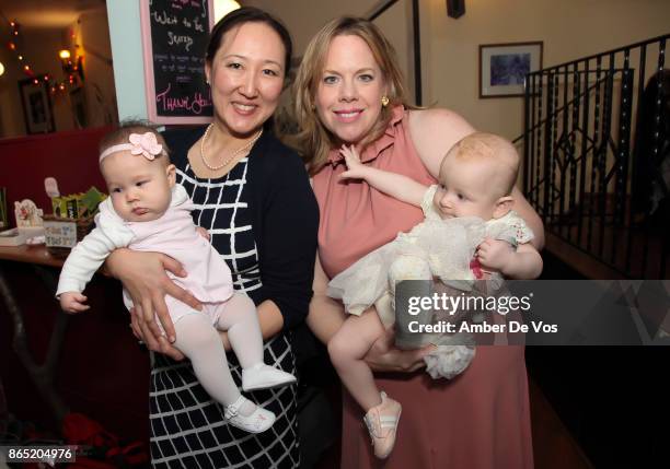 Nancy Demuth, Amelia Demuth, Susan Arndt and Lela Arndt attend a Fall Afternoon Tea Party on October 22, 2017 in New York City.