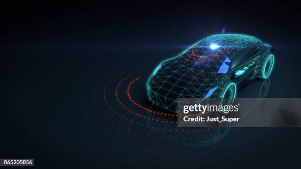 self drive autonomous vehicle - sensor stock pictures, royalty-free photos & images