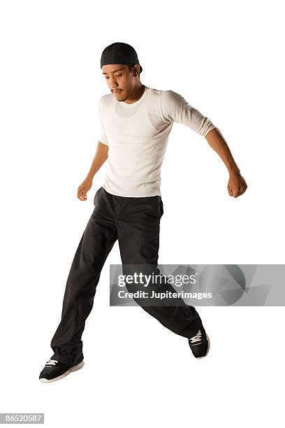 young man break dancing - street dance stock pictures, royalty-free photos & images