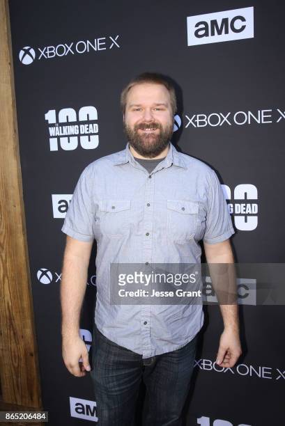 Executive producer Robert Kirkman arrives at The Walking Dead 100th Episode Premiere and Party on October 22, 2017 in Los Angeles, California.