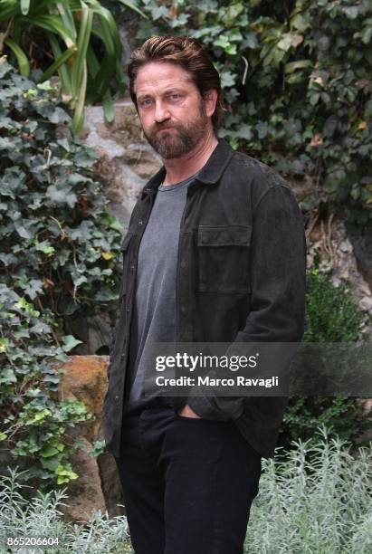 Gerard Butler attends a photocall for 'Geostorm' at Hotel De Russie on October 22, 2017 in Rome, Italy. PHOTOGRAPH BY Marco Ravagli / Future...