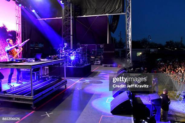 Dominic Lalli and Jeremy Salken of Big Gigantic perform at Piestewa Stage during day 3 of the 2017 Lost Lake Festival on October 22, 2017 in Phoenix,...