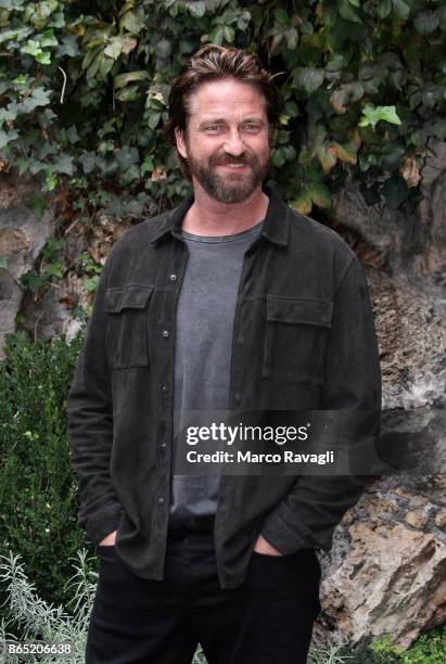 Gerard Butler attends a photocall for 'Geostorm' at Hotel De Russie on October 22, 2017 in Rome, Italy. PHOTOGRAPH BY Marco Ravagli / Future...