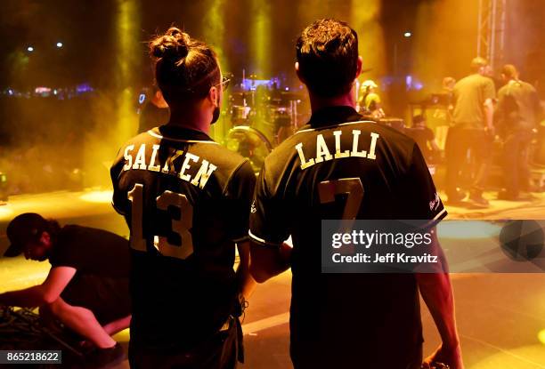 Jeremy Salken and Dominic Lalli of Big Gigantic perform at Piestewa Stage during day 3 of the 2017 Lost Lake Festival on October 22, 2017 in Phoenix,...