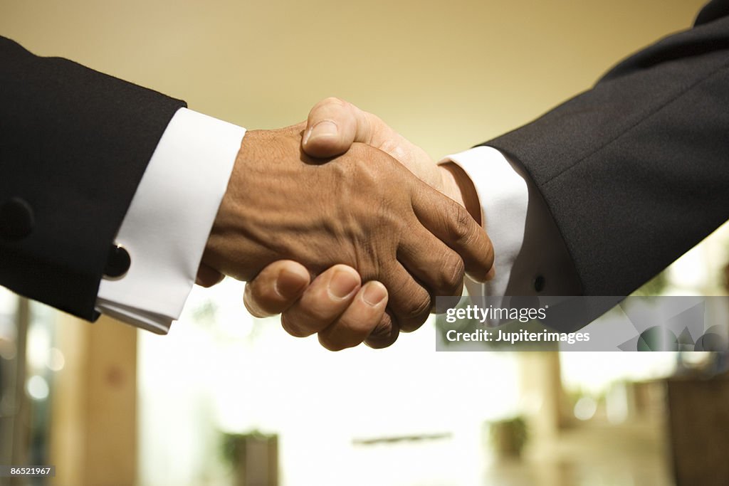 Men shaking hands