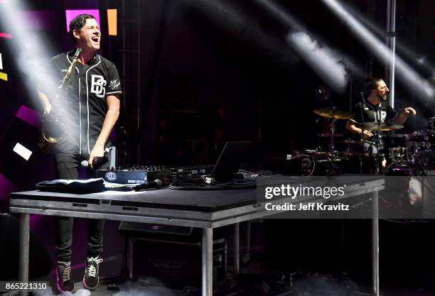 Dominic Lalli and Jeremy Salken of Big Gigantic perform at Piestewa Stage during day 3 of the 2017 Lost Lake Festival on October 22, 2017 in Phoenix,...