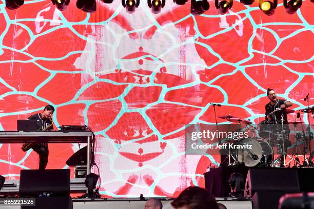 Dominic Lalli and Jeremy Salken of Big Gigantic perform at Piestewa Stage during day 3 of the 2017 Lost Lake Festival on October 22, 2017 in Phoenix,...