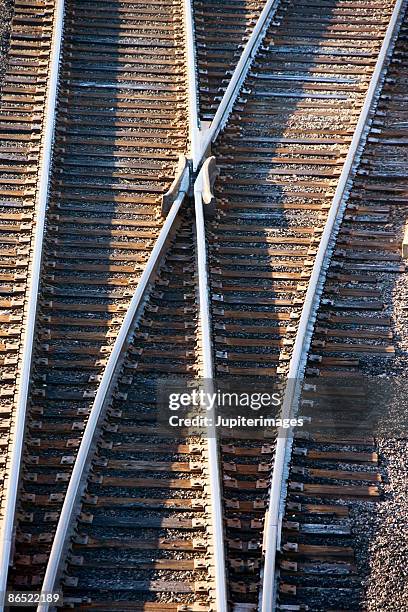 Two Train Tracks Merging 179 Merging Railroad Tracks Stock Photos, High-Res Pictures, and Images ...