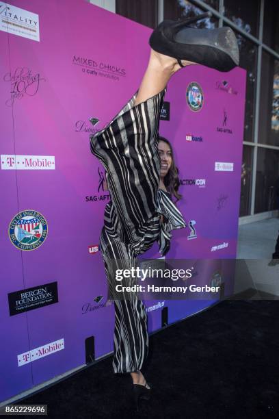 Caitlin Dechelle attends the 10th Annual Action Icon Awards at Sheraton Universal on October 22, 2017 in Universal City, California.