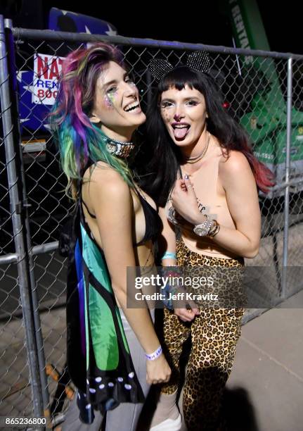 Dani Thorne and Bella Thorne are seen during day 3 of the 2017 Lost Lake Festival on October 22, 2017 in Phoenix, Arizona.