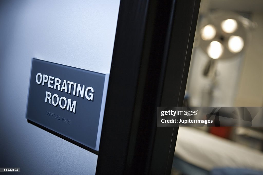 Operating Room Sign