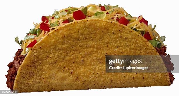 beef taco - taco stock pictures, royalty-free photos & images