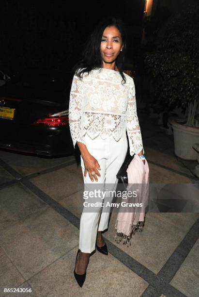 Khandi Alexander attends the Let The Animals Live Soiree - Arrivals at a Private Residence on October 22, 2017 in Beverly Hills, California.