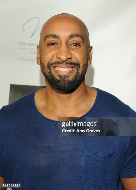 Exie Booker attends the Let The Animals Live Soiree - Arrivals at a Private Residence on October 22, 2017 in Beverly Hills, California.