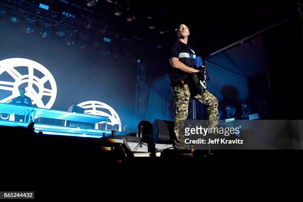Diplo of Major Lazer performs at Piestewa Stage during day 3 of the 2017 Lost Lake Festival on October 22, 2017 in Phoenix, Arizona.