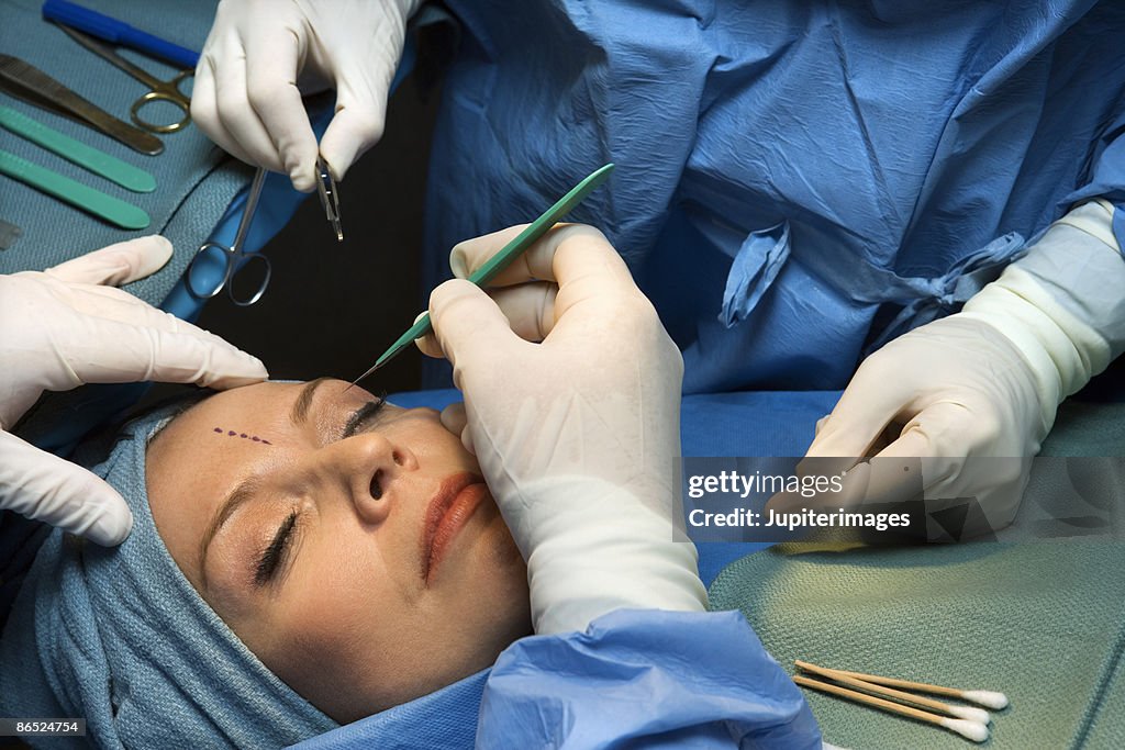 Patient in surgery