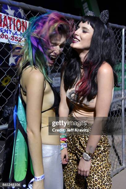 Dani Thorne and Bella Thorne are seen during day 3 of the 2017 Lost Lake Festival on October 22, 2017 in Phoenix, Arizona.