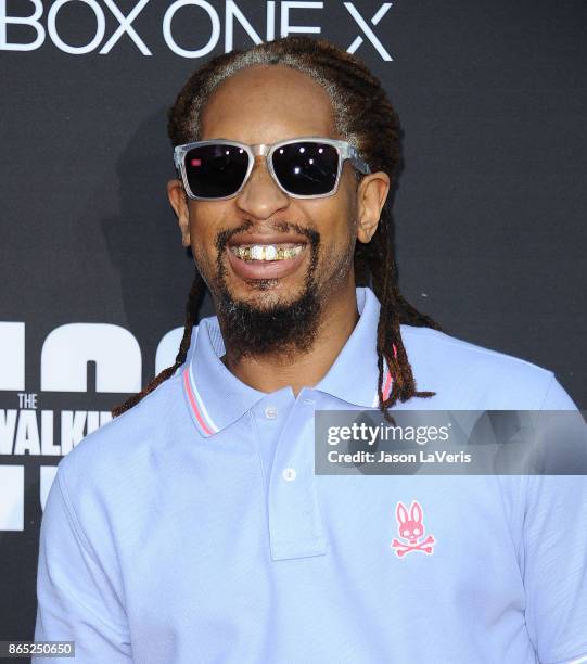 Rapper Lil Jon attends the 100th episode celebration off "The Walking Dead" at The Greek Theatre on October 22, 2017 in Los Angeles, California.