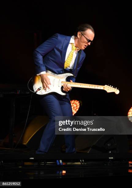 Recording artist Joe Bonamassa performs at at The Colosseum at Caesars Palace on October 22, 2017 in Las Vegas, Nevada.