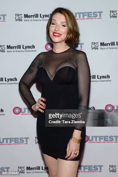 Writer/producer Our Lady J attends the 13th Annual Outfest Legacy Awards at Vibiana on October 22, 2017 in Los Angeles, California.