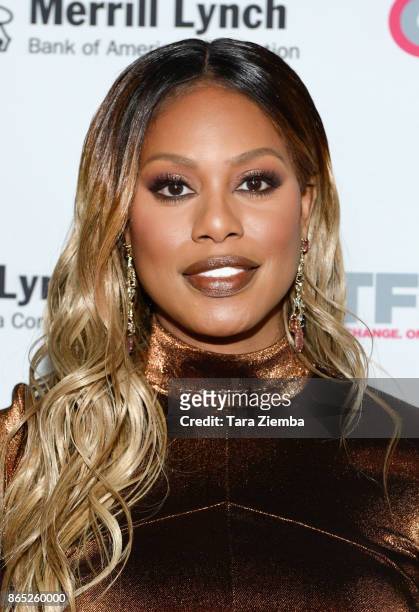 Actress Laverne Cox attends the 13th Annual Outfest Legacy Awards at Vibiana on October 22, 2017 in Los Angeles, California.
