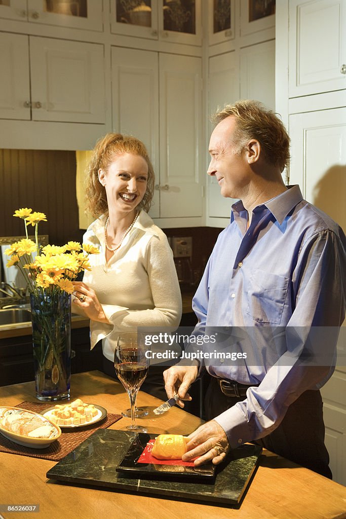 Couple cooking