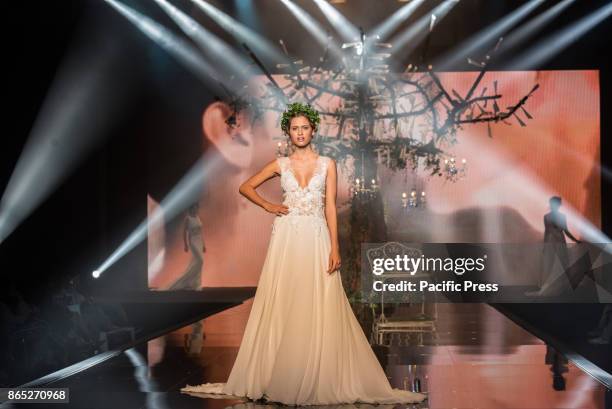 Fashion Show Pinella Passaro's wedding dresses to all weddings 2017 at Tutto Sposi Mostra D'Oltremare in Naples.