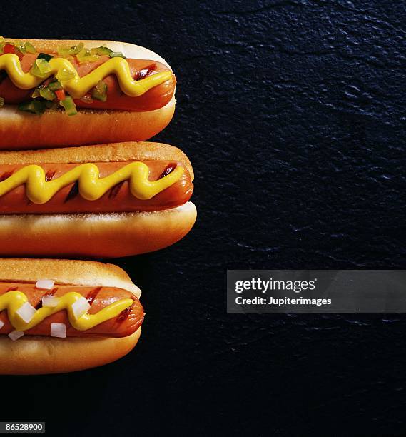 hot dogs - relish stock pictures, royalty-free photos & images