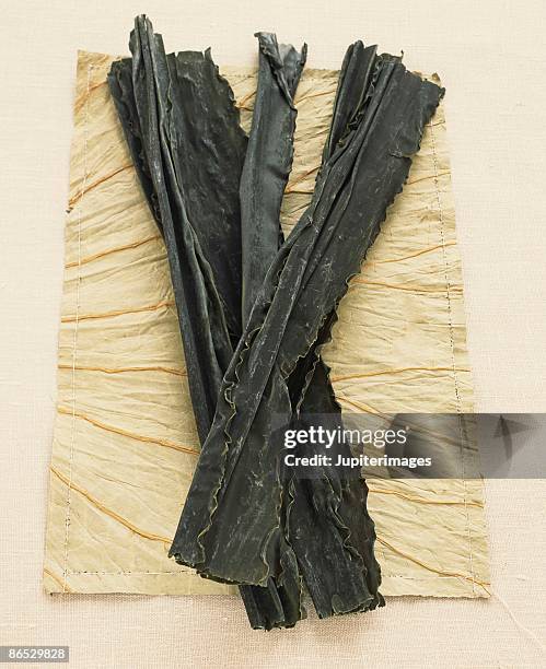 pieces of konbu - kombu stock pictures, royalty-free photos & images