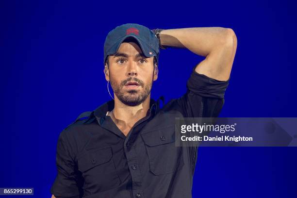 Recording artist Enrique Iglesias performs on stage at Valley View Casino Center on October 22, 2017 in San Diego, California.