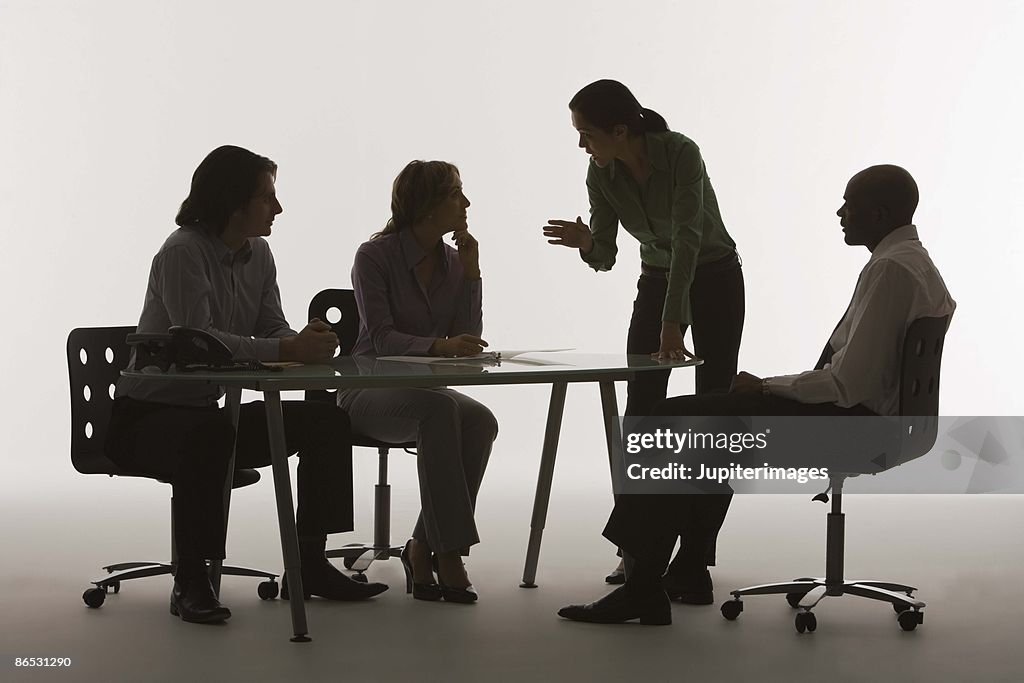 Businesspeople in meeting