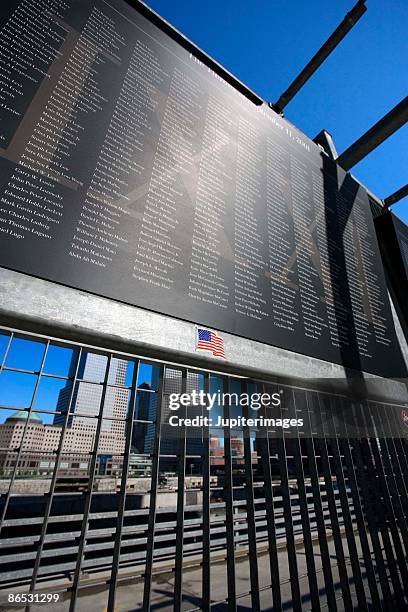 ground zero memorial, new york city - the lost landmarks of new york ストックフォトと画像