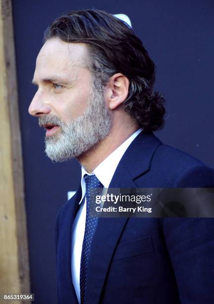 Actor Andrew Lincoln attends AMC Celebrates The 100th Episode Of 'The Walking Dead' at The Greek Theatre on October 22, 2017 in Los Angeles,...