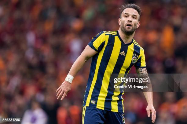 Mathieu Valbuena of Fenerbahce SK during the Turkish Spor Toto Super Lig football match between Galatasaray SK and Fenerbahce AS on October 22, 2017...