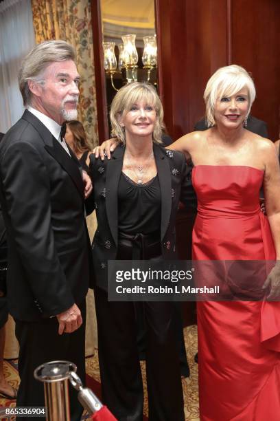 John Easterling, Olivia Newton-John and Nancy Alspaugh Jackson attend the 12th Annual Denim, Diamonds And Stars at Four Seasons Hotel Westlake...