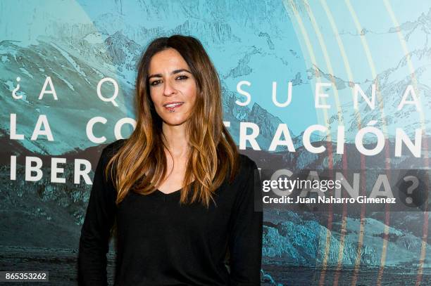 Bebe attends 'Diferentemente Iguales' presentation at Secretaria General Iberoamericana on October 23, 2017 in Madrid, Spain.
