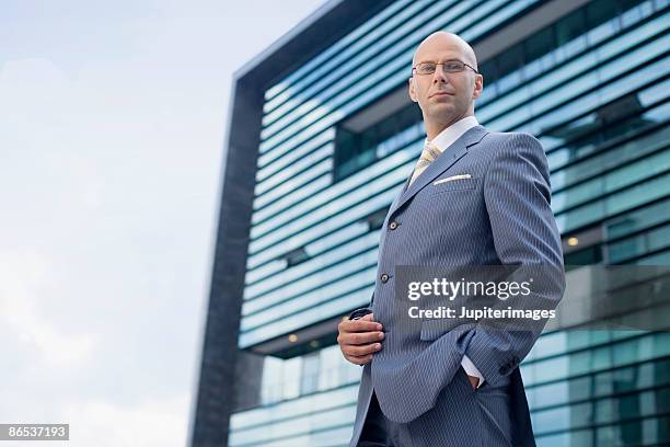 businessman - shaved head stock pictures, royalty-free photos & images