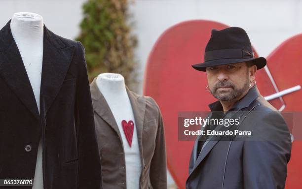 Jose Luis Figuereo Franco AKA El Barrio presents 'Las Costuras del Alma' CD at Palacio de los Duques hotel on October 23, 2017 in Madrid, Spain.