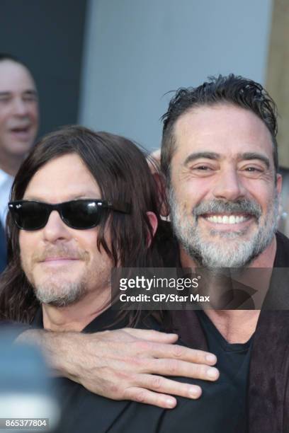 Norman Reedus and Jeffrey Dean Morgan are seen on October 22, 2017 in Los Angeles, CA.