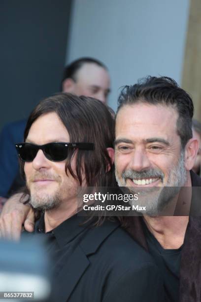 Norman Reedus and Jeffrey Dean Morgan are seen on October 22, 2017 in Los Angeles, CA.