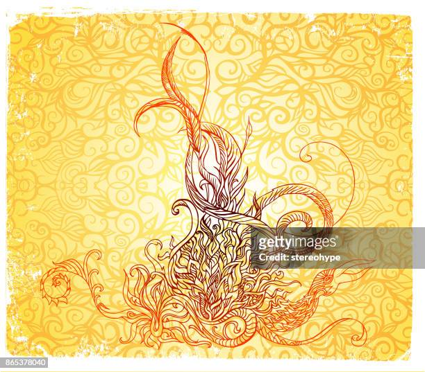 fire tones phoenix - phoenix arizona stock illustrations