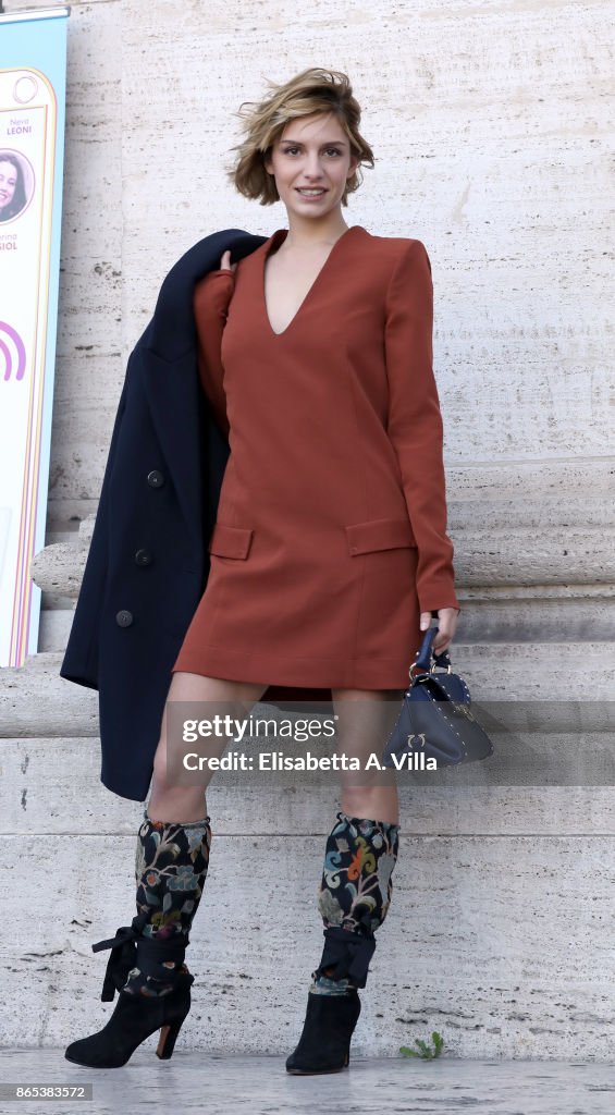 Beatrice Arnera attends 'Non C'e' Campo' photocall on October 23