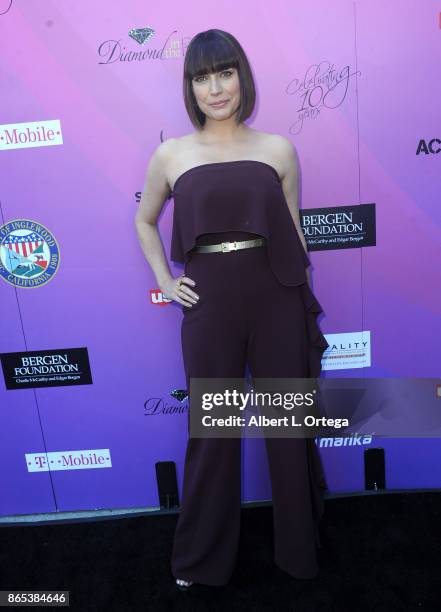 Julie Ann Emery arrives for the 10th Annual Action Icon Awards held at Sheraton Universal on October 22, 2017 in Universal City, California.