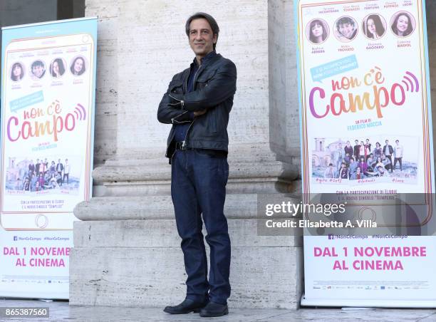 Michele De Virgilio attends 'Non C'e' Campo' photocall on October 23, 2017 in Rome, Italy.
