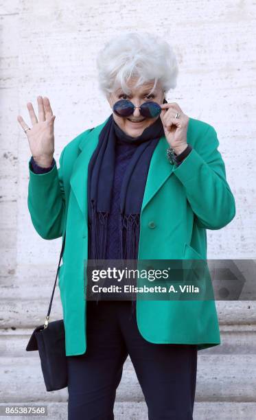 Marzia Ubaldi attends 'Non C'e' Campo' photocall on October 23, 2017 in Rome, Italy.