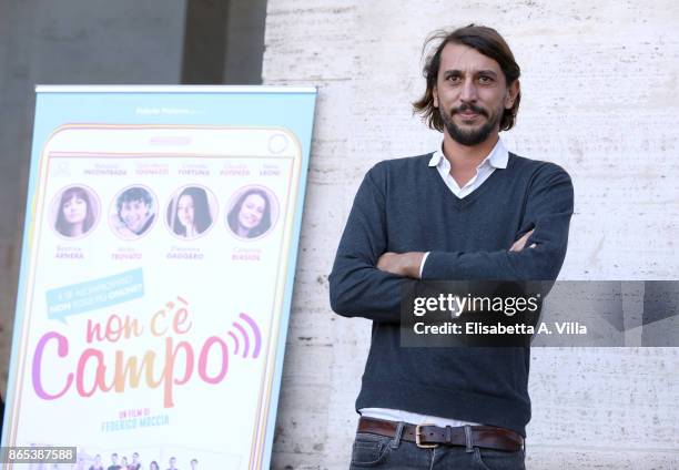 Corrado Fortuna attends 'Non C'e' Campo' photocall on October 23, 2017 in Rome, Italy.