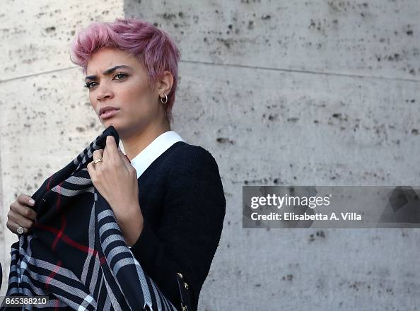 Singer Elodie Di Patrizi attends 'Non C'e' Campo' photocall on... News