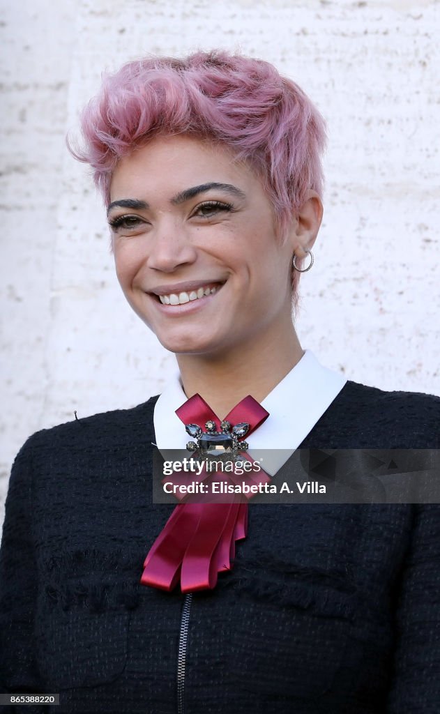 Singer Elodie Di Patrizi attends 'Non C'e' Campo' photocall on... News