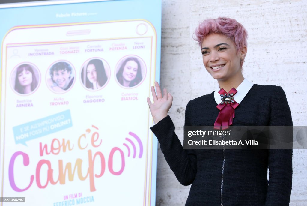 Singer Elodie Di Patrizi attends 'Non C'e' Campo' photocall on... News